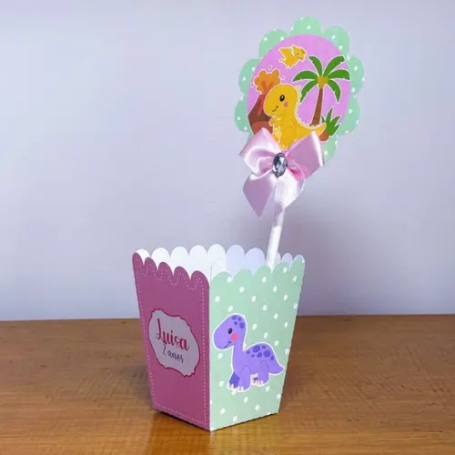 Centro de Mesa Dino Baby Menina