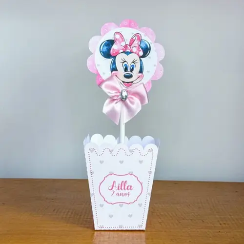 Centro de Mesa Minnie Rosa