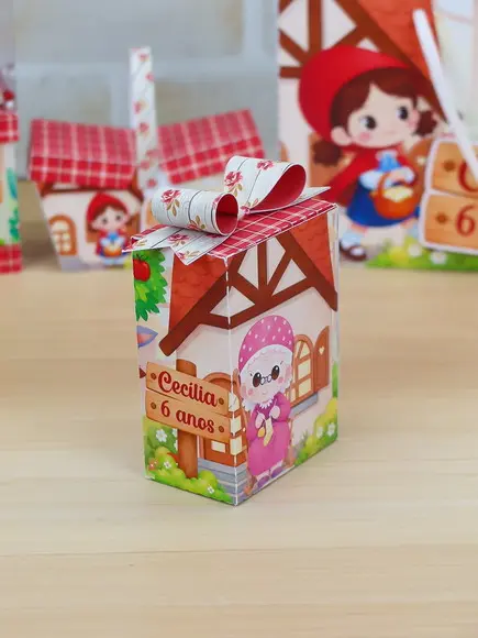 Lembrancinha Chapeuzinho Vermelho 40 Peças