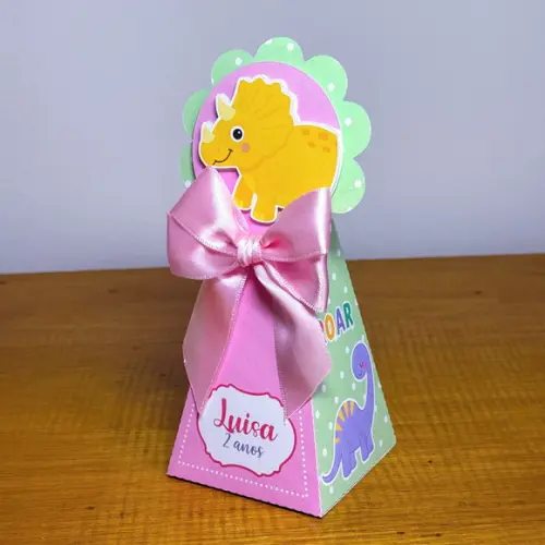 Lembrancinha Dino Baby Menina 50 Peças