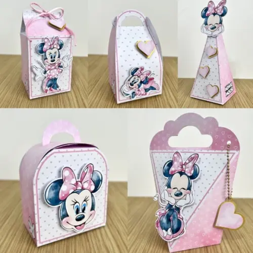 Lembrancinha Minnie Rosa 50 Peças