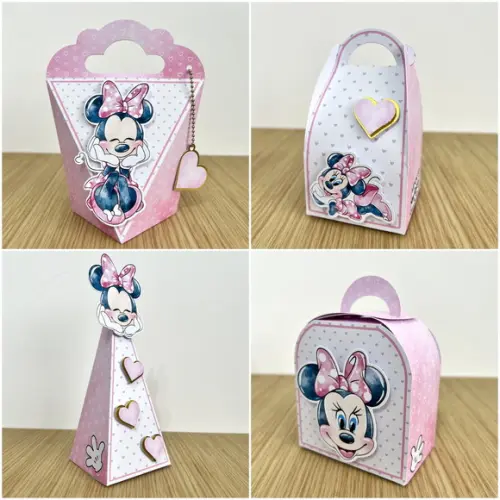 Lembrancinha Minnie Rosa 60 Peças