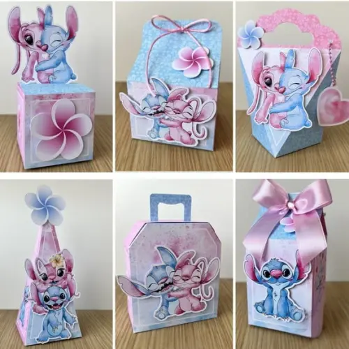 Lembrancinha Stitch e Angel 30 Peças