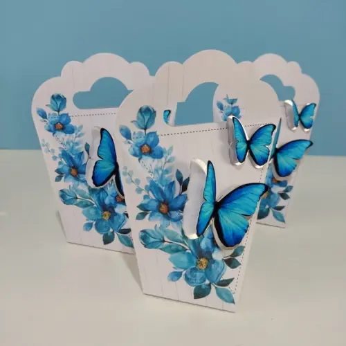 Personalizado Borboleta Azul 30 Peças