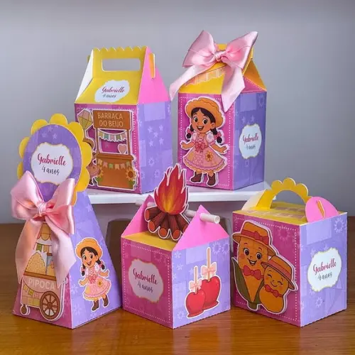 Personalizado Festa Junina Menina 60 Peças