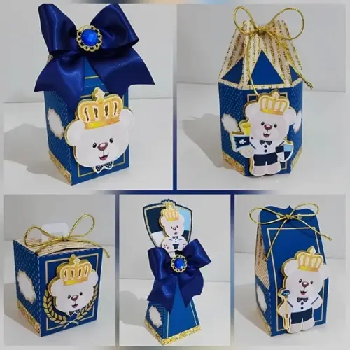 Personalizado Ursinho Realeza - Ursinho Príncipe 60 Peças