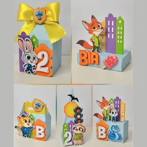 Personalizado Zootopia 60 Peças
