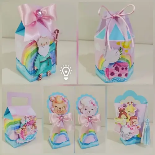 Personalizados Arca de Noé Menina 50 Peças