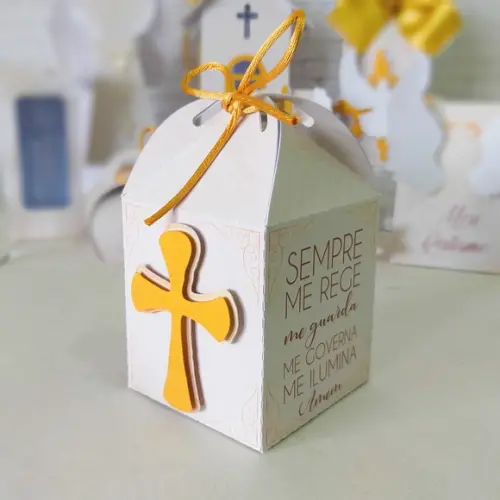 Personalizados Batizado Dourado 20 Peças