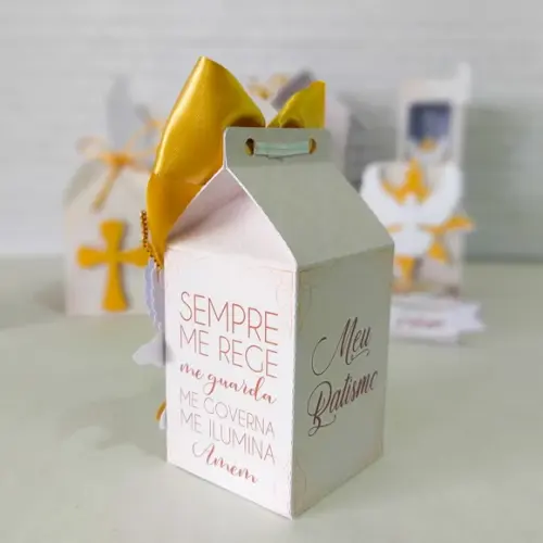 Personalizados Batizado Dourado 50 Peças
