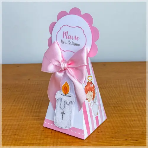 Personalizados Batizado Rosa 30 Peças