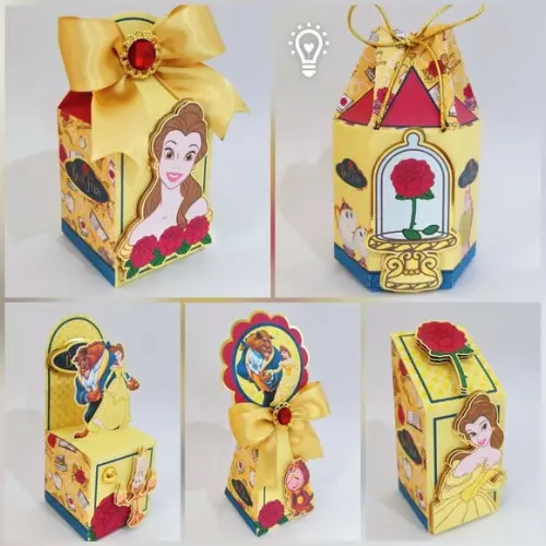 Personalizados Bela e a Fera 50 Peças