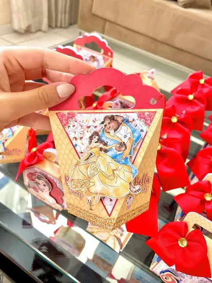 Personalizados Bela e a Fera 50 Peças