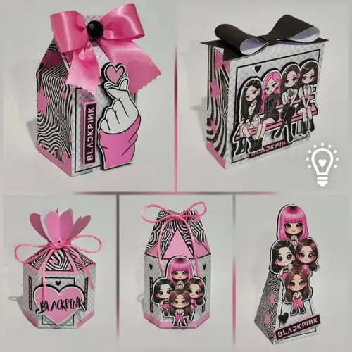Personalizados Black Pink 60 Peças