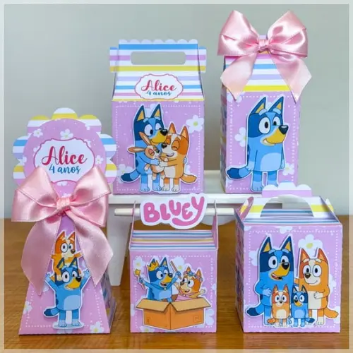 Personalizados Bluey e Bingo Menina 60 Peças