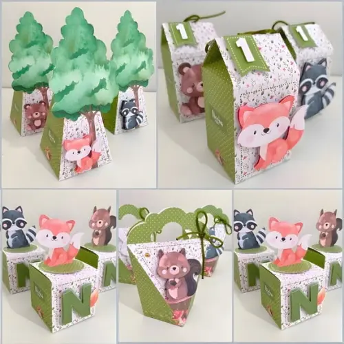 Personalizados Bosque Encantado Menino 20 Peças