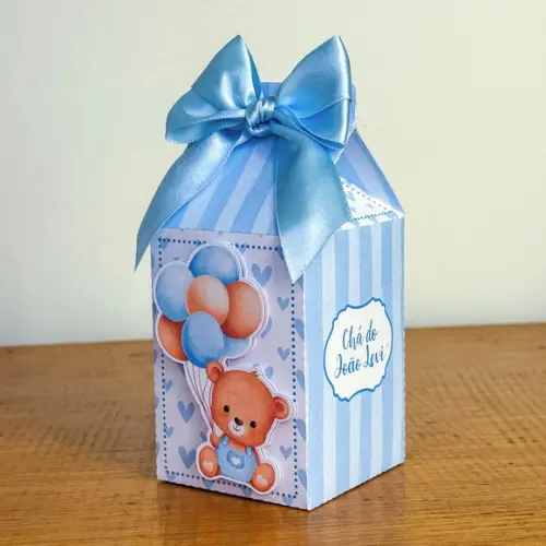 Personalizados Chá de Bebe Azul 30 Peças