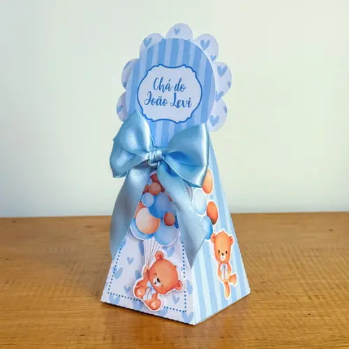 Personalizados Chá de Bebe Azul 60 Peças