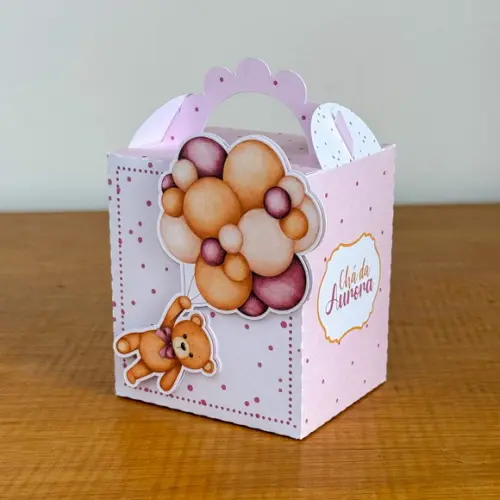 Personalizados Chá de Bebe Rosa 40 Peças