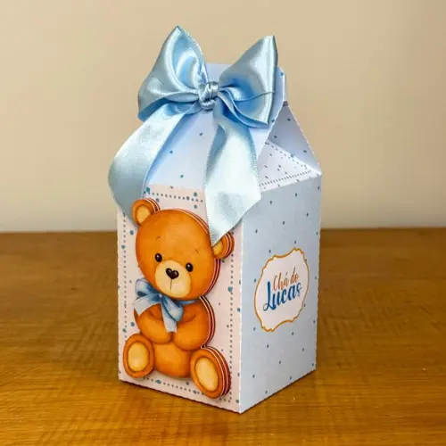 Personalizados Chá de Bebe Ursinho Azul 40 Peças
