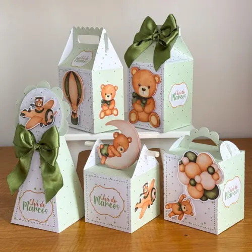 Personalizados Chá de Bebe Verde 20 Pecas
