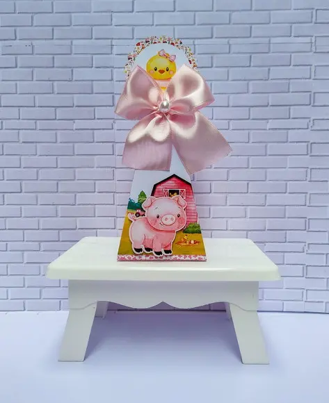 Personalizados Fazendinha Rosa (30 Peças)