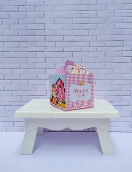 Personalizados Fazendinha Rosa 50 Peças