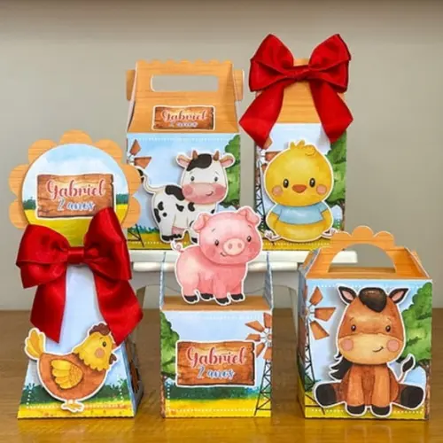 Personalizados Fazendinha Vermelha 50 Peças
