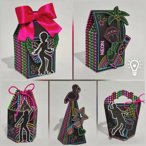Personalizados Festa Neon 40 Peças