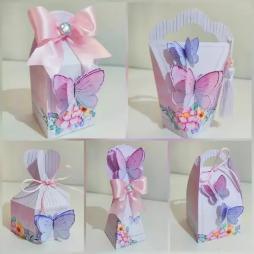 Personalizados Jardim de Borboletas Rosa 30 Peças