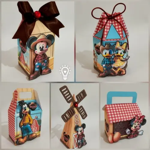 Personalizados Mickey Fazendeiro 60 Peças