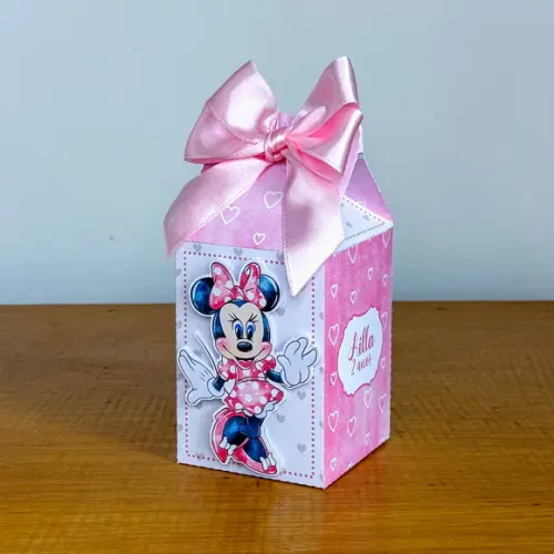 Personalizados Minnie Rosa Aquarelada 60 Peças