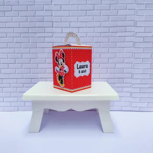 kit festa Personalizados Minnie Vermelha 3d luxo