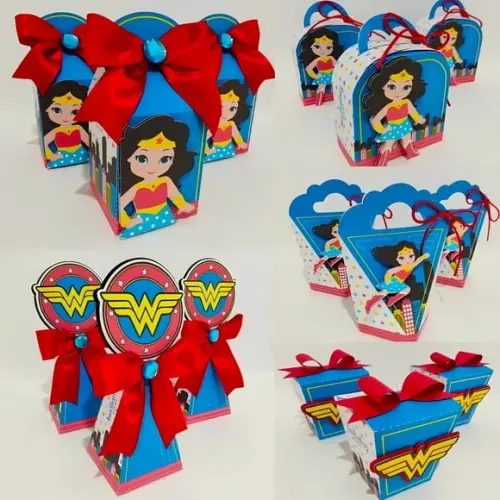Personalizados Mulher Maravilha 60 Peças