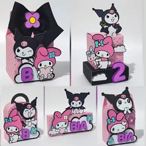 Personalizados My Melody e Kuromi 40 Peças