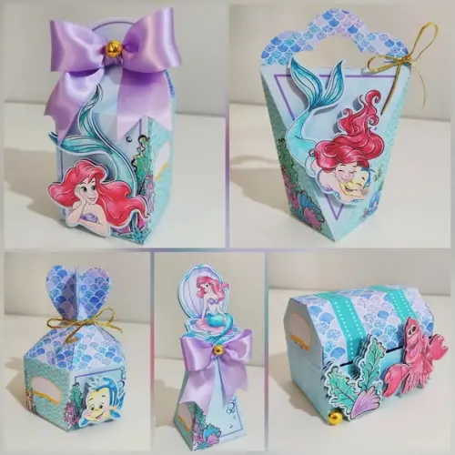 Personalizados Pequena Sereia Ariel 50 Peças