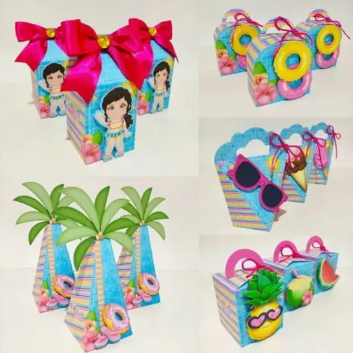 Personalizados Pool Party Menina 60 Peças