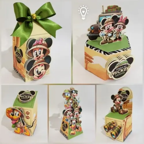 Personalizados Safari do Mickey 60 Peças
