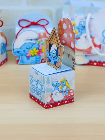 Personalizados Smurfs 60 Peças