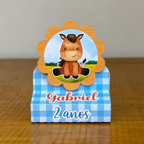 Porta Bis Duplo Fazendinha Menino
