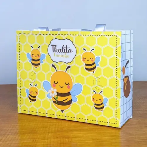 Sacola Personalizada Abelhinha