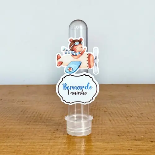 Tubete Personalizado Ursinho Aviador