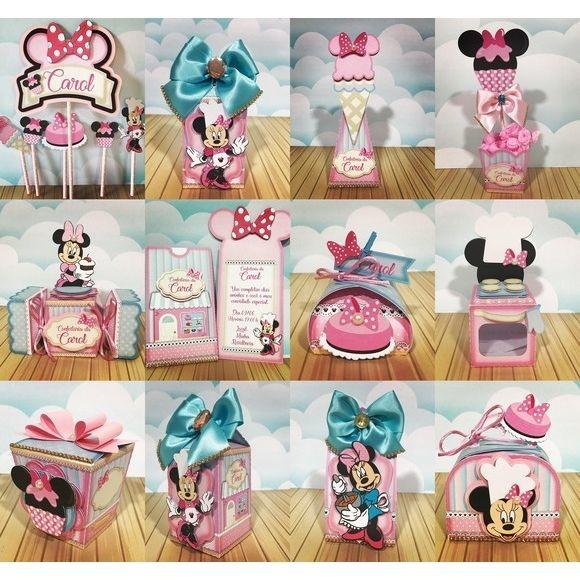 Arquivo de Corte Minnie Confeiteira Studio, pdf e Png #1202