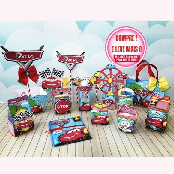Arquivo de Corte Carros Mcqueen Disney Studio, Pdf, Png #908