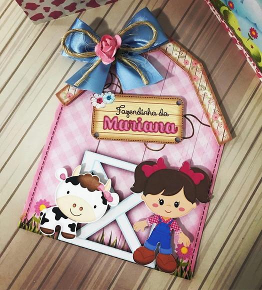 Arquivo de Corte Convite Celeiro Rosa - Cod.: 453