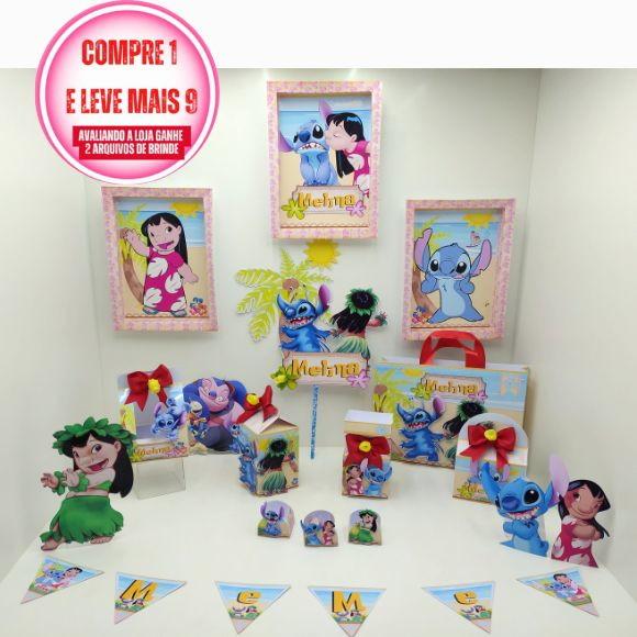 Arquivo de Corte Lilo Stitch Studio, pdf e Png- Cod.:1461