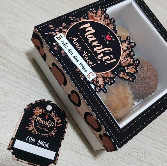 Arquivo de corte Caixa 04 Doces Dia das Mães COD:. 680