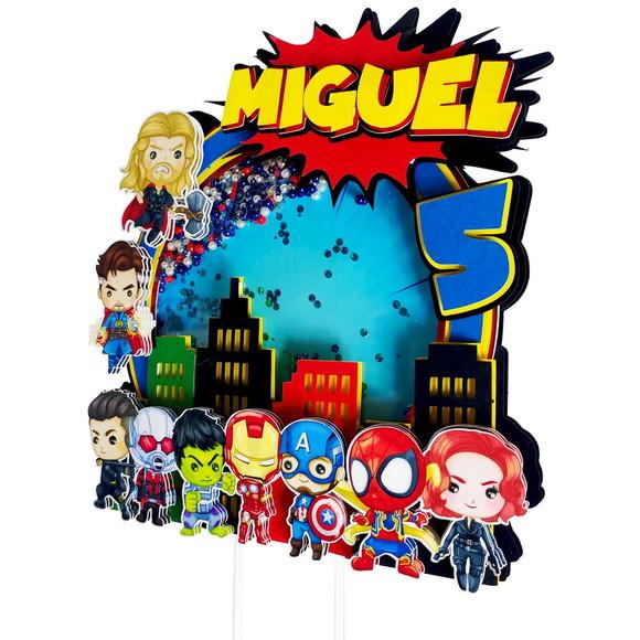 Arquivo de Corte Topo de Bolo Vingadores St e pdf Cod.: 1291