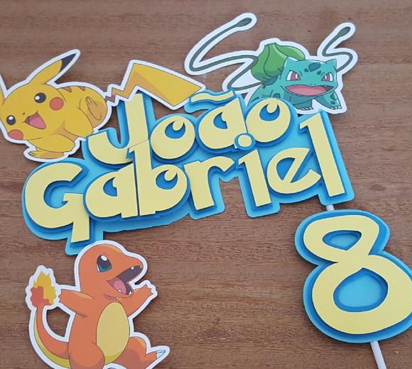 Arquivo de corte Topo de Bolo Pokemon STUDIO COD.: 658