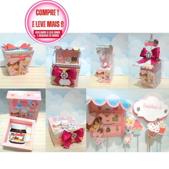 Arquivo de Corte Confeitaria /doceria Studio, Pdf, Png #2815